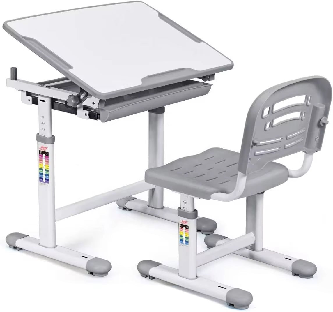 Kids Adjustable Study Desk & Chair With LED Light (PRE-ORDER)