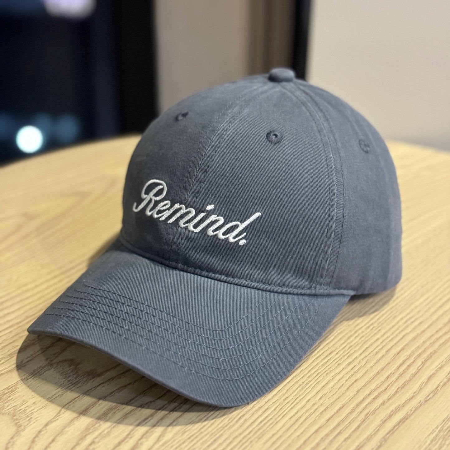 Remind Embroidered Baseball Cap : PRE- ORDER