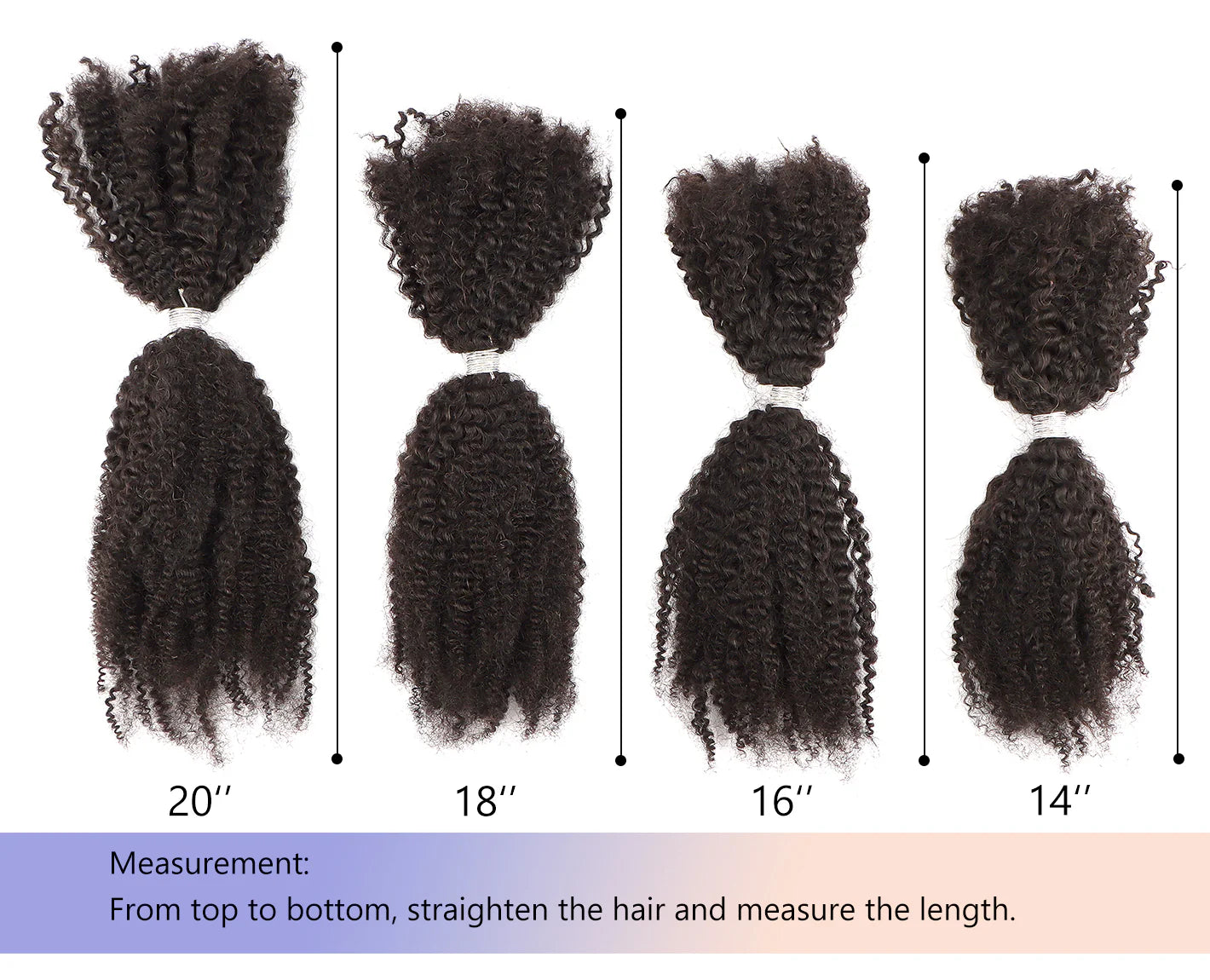 Njerimaremare Human Hair Bulk for Braiding 50g/Pack - 4A/4B