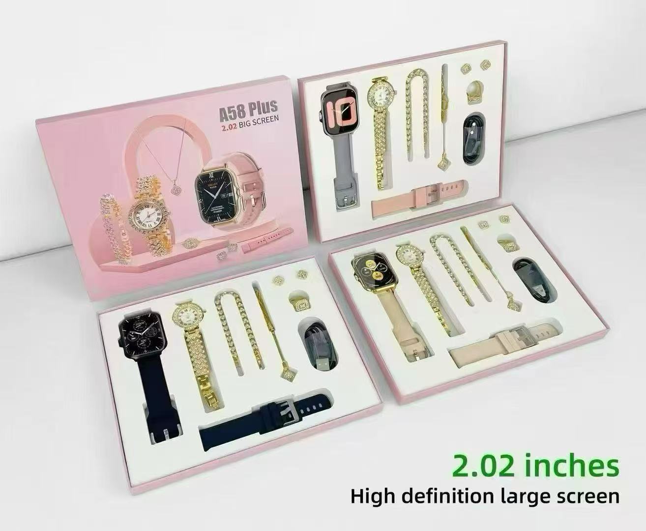 A58 Plus Smart Watch Luxury  Set (2.02” HD Display) : PRE-ORDER