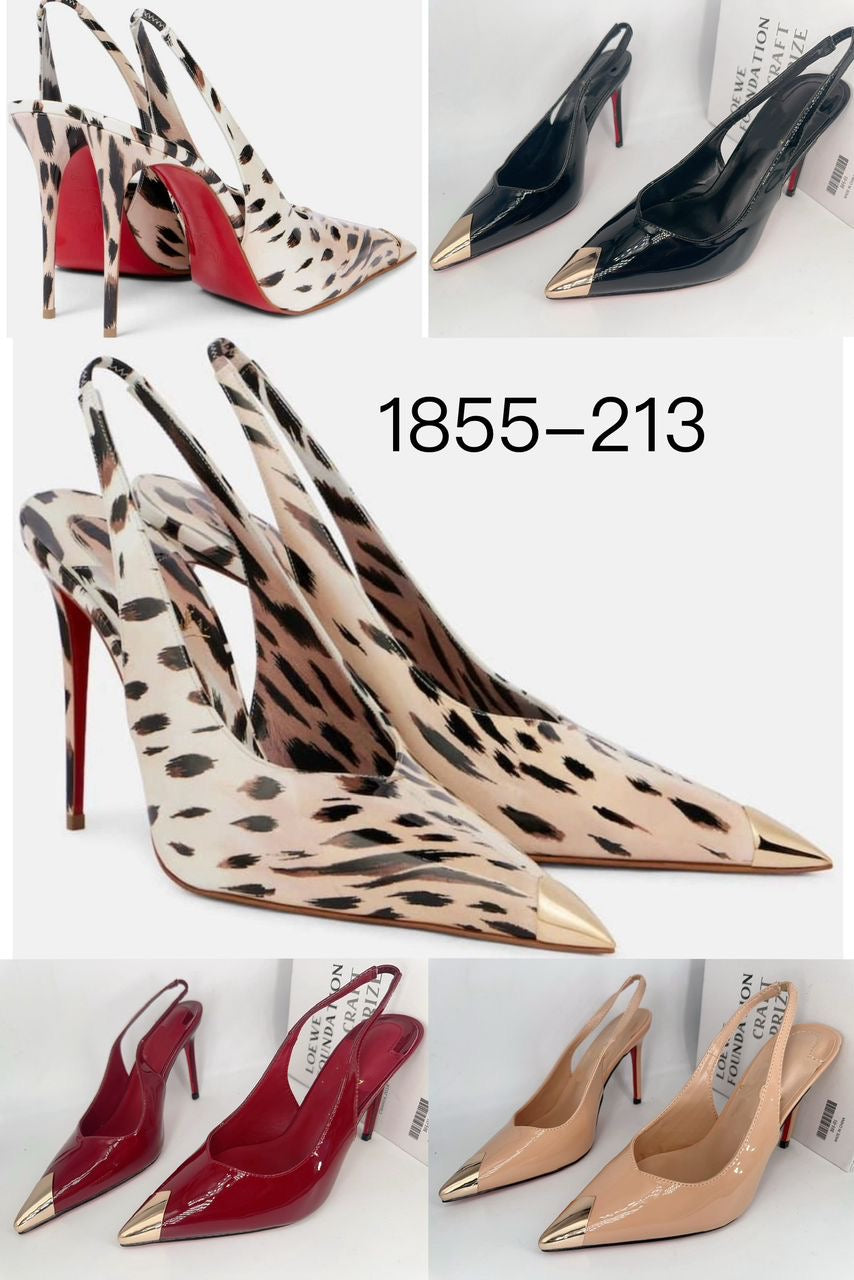 Metal Tip Slingback Heels : PRE-ORDER