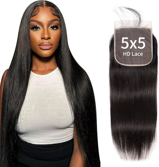 Vietnamese HD Swiss Lace ( 2*4, 2*6, 4*4, 5*5) Invisible Finish, Natural Hairline.