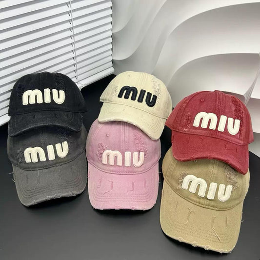 MIU Vintage Distressed Baseball Cap