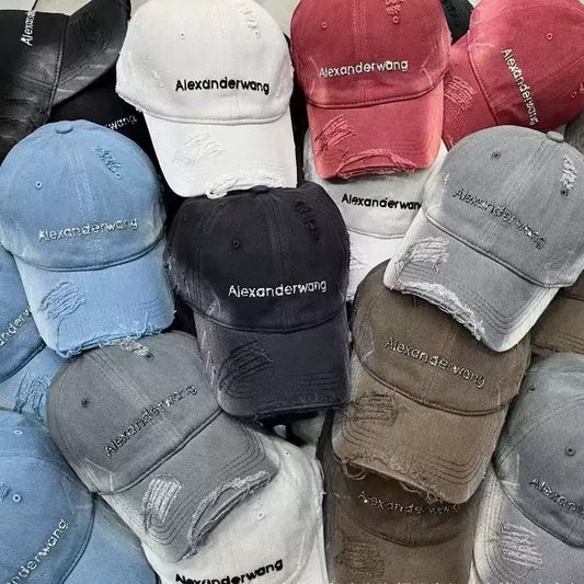 Alexanderwang Distressed Denim Cap : PRE-ORDER
