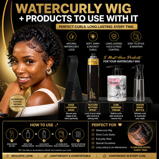 Watercurly Wig + Essential Styling Kit 💧✨