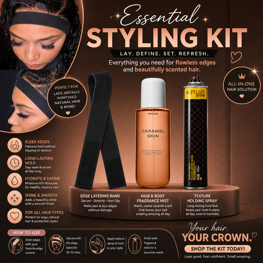 ✨ Essential Edge Styling Kit : Sleek Perfection for Straight Hair