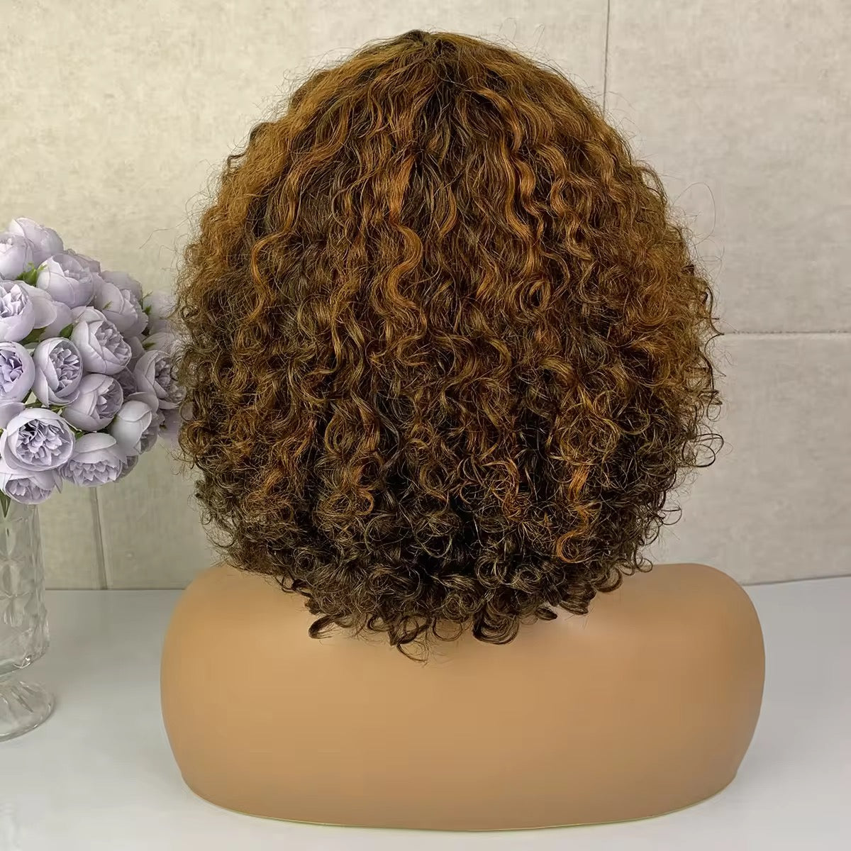 12-Inch Water Wave Human Hair Wig (pre-order)
