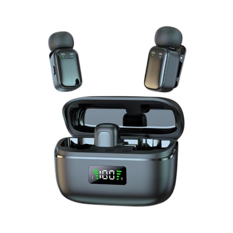 Smart wireless Microphone Set 2.4G Dual Mic with charging Case : PRE-ORDER