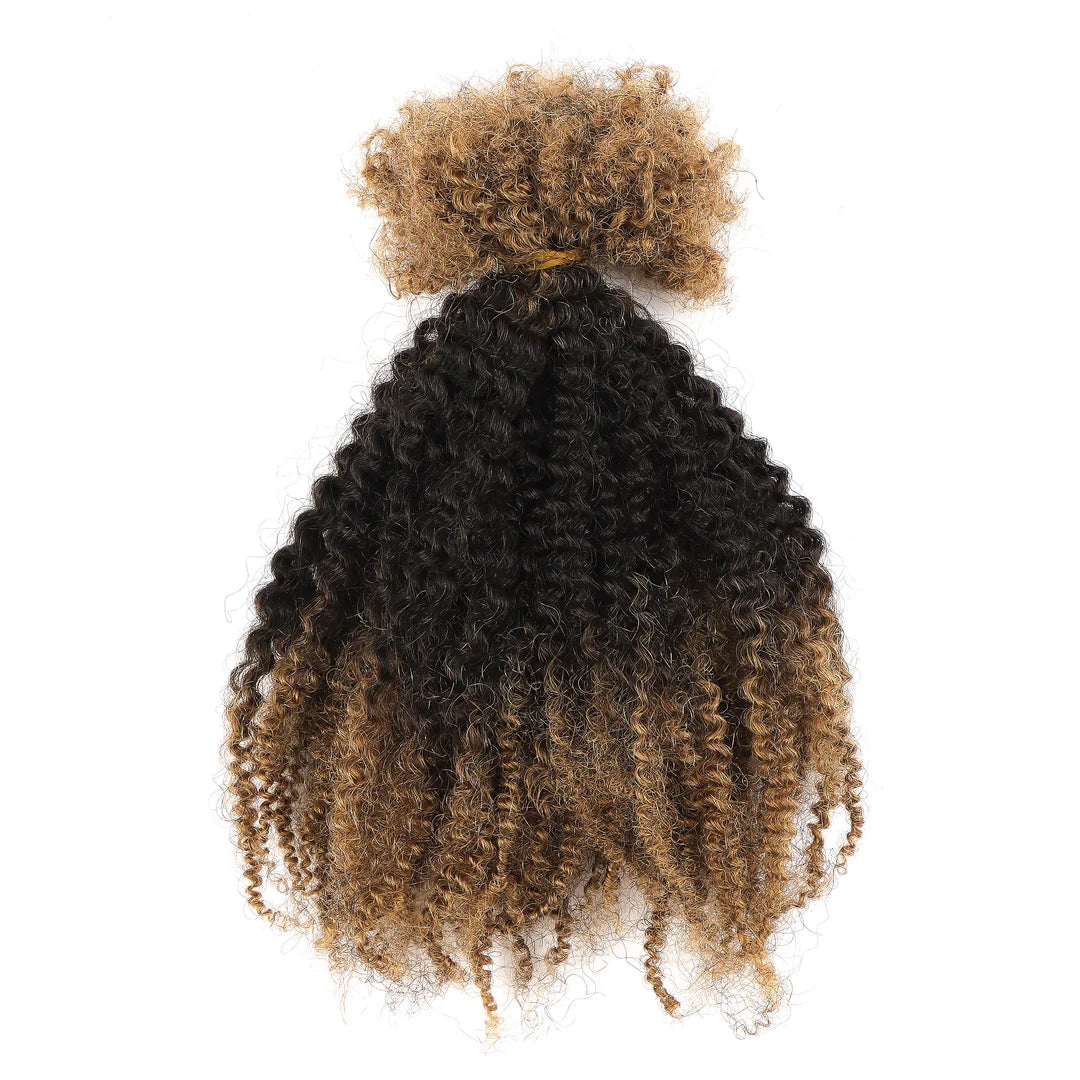 AFROKINKY coloured human hair bundles for braiding - 4A/4B/4C