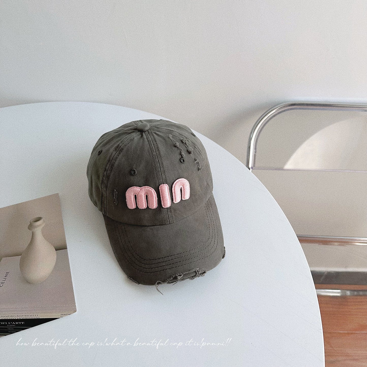 MIU Vintage Distressed Baseball Cap