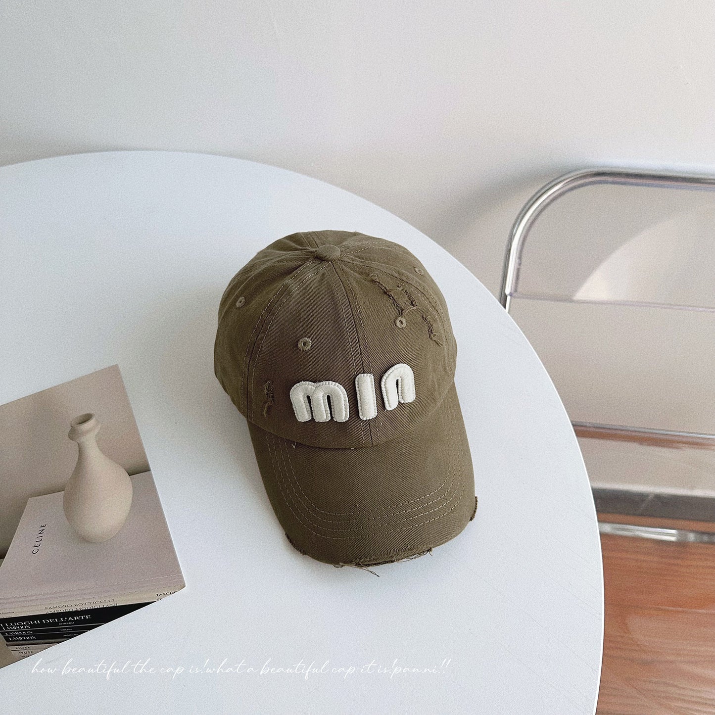 MIU Vintage Distressed Baseball Cap