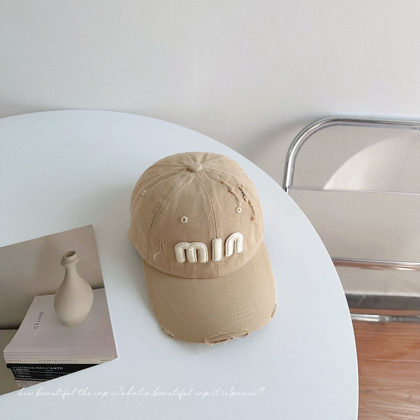 MIU Vintage Distressed Baseball Cap