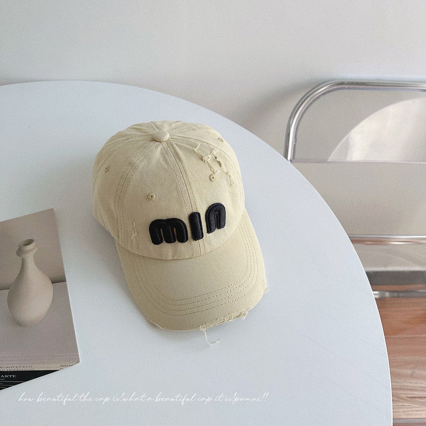 MIU Vintage Distressed Baseball Cap