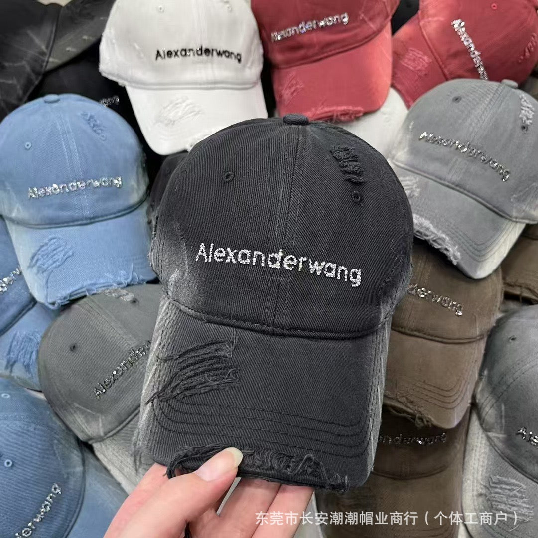 Alexanderwang Distressed Denim Cap : PRE-ORDER