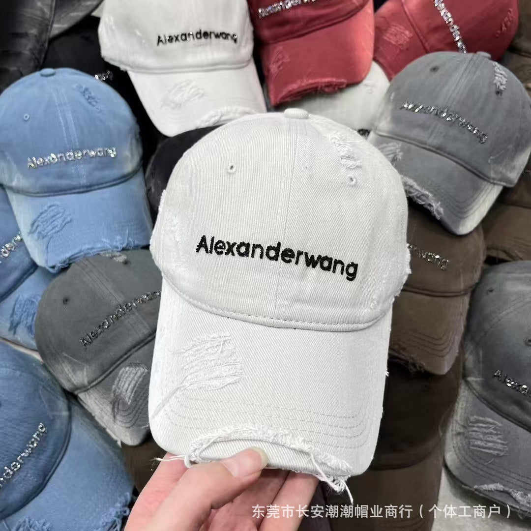 Alexanderwang Distressed Denim Cap : PRE-ORDER