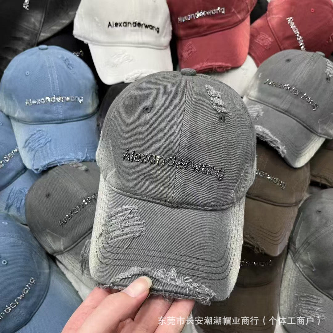 Alexanderwang Distressed Denim Cap : PRE-ORDER