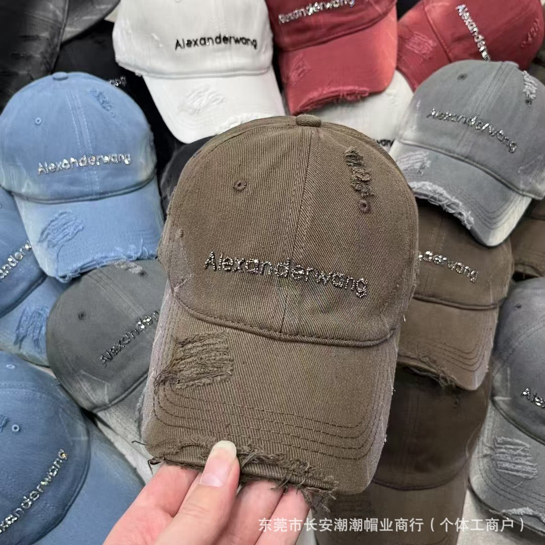 Alexanderwang Distressed Denim Cap : PRE-ORDER