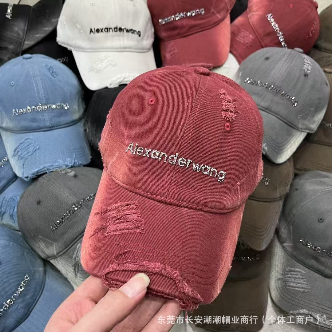 Alexanderwang Distressed Denim Cap : PRE-ORDER