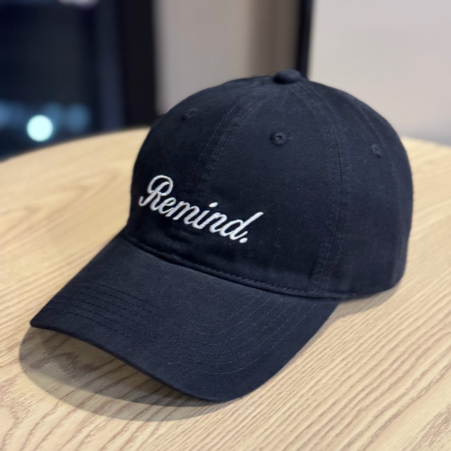 Remind Embroidered Baseball Cap : PRE- ORDER