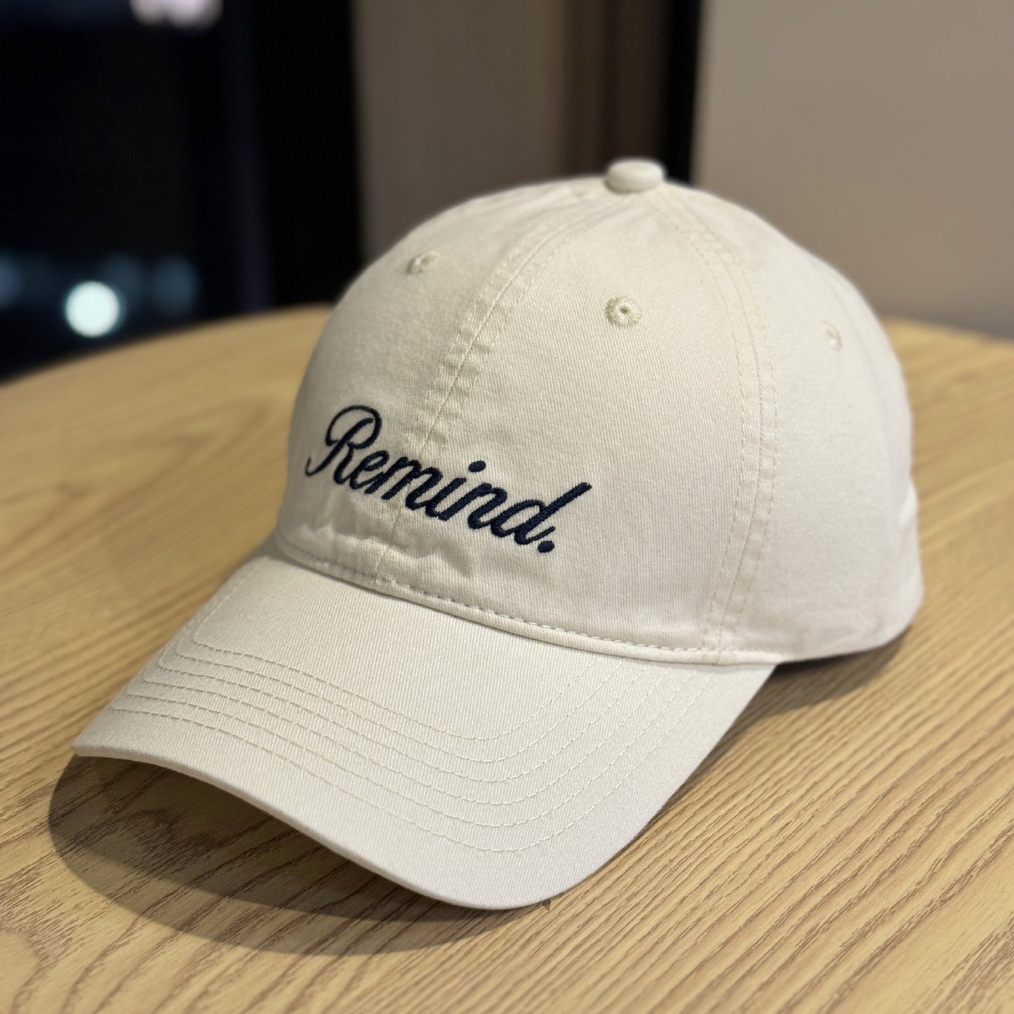 Remind Embroidered Baseball Cap : PRE- ORDER