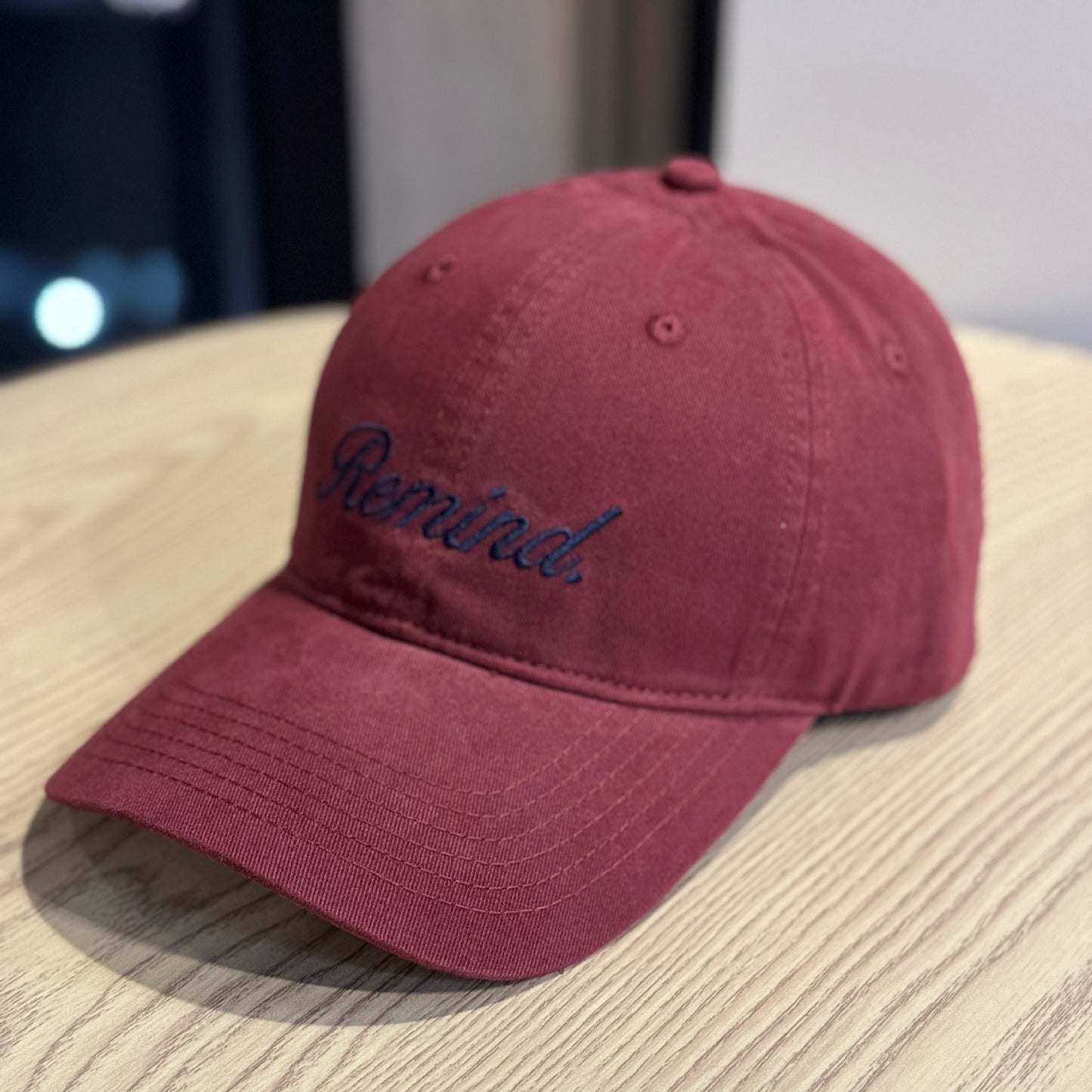 Remind Embroidered Baseball Cap : PRE- ORDER