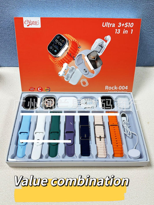 Ultra 3 + S10 Smartwatch 13-in-1 Complete Gift Set – ROCK-004 (PRE-ORDER)