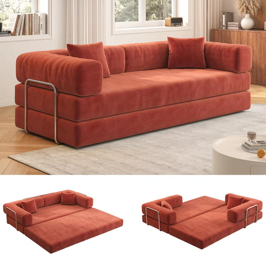 Convertible Compressible Standard Couch  Modern 3-in-1 Lounge Sofa : PRE-ORDER