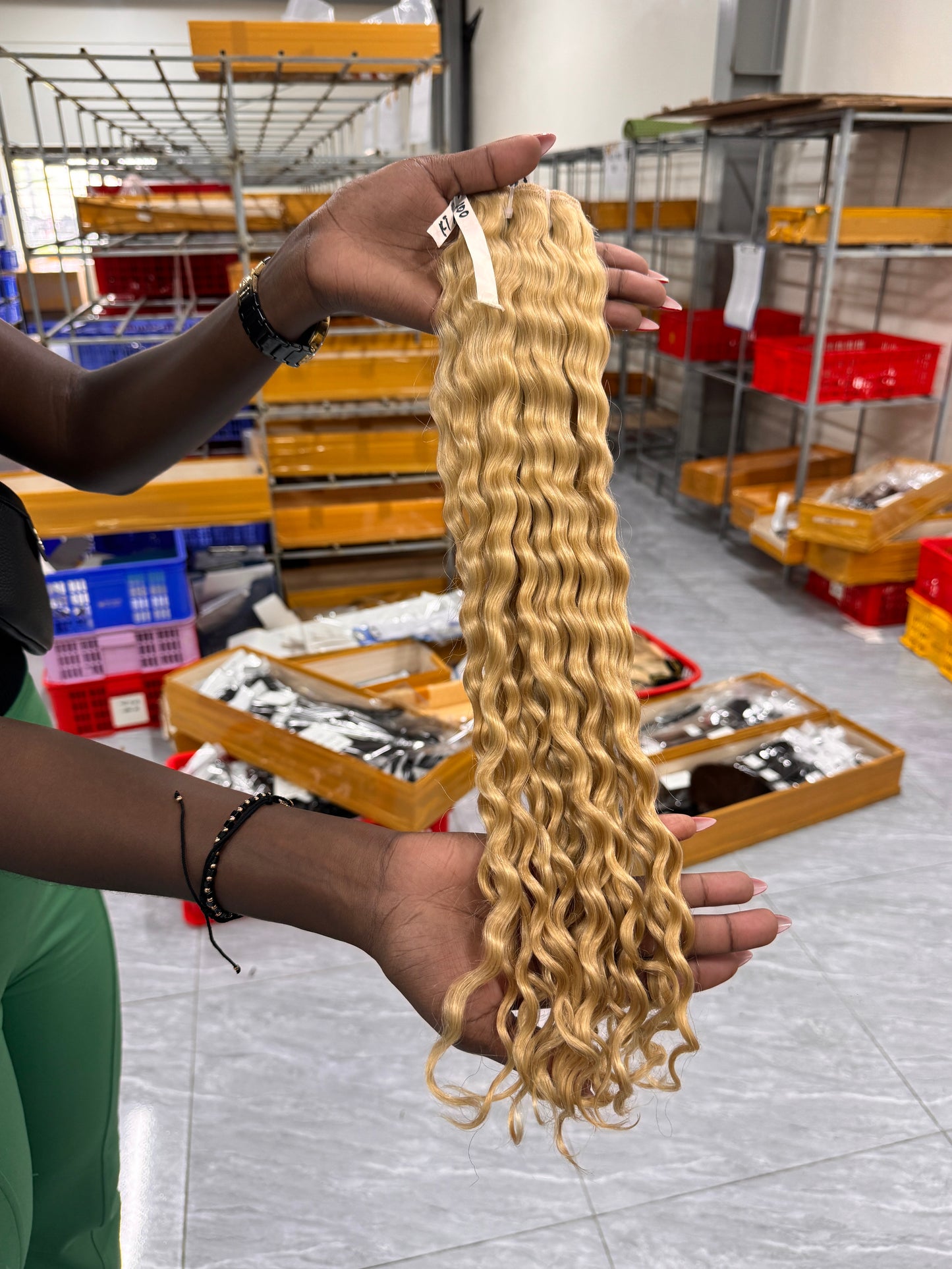 Vietnamese virgin human hair coloured hair bundles- super double drawn - Bone straight/wavy/curly