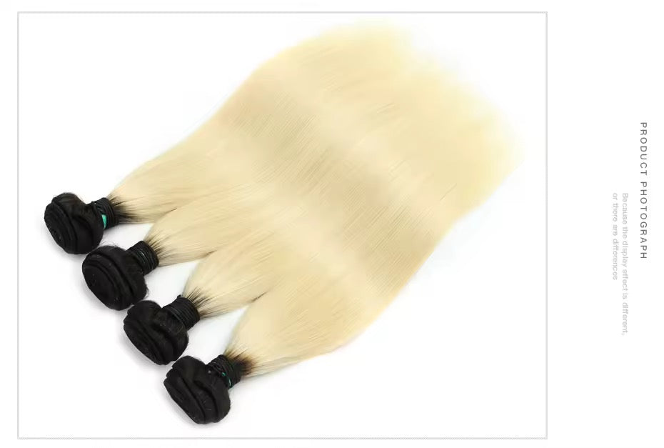 Vietnamese Super double drawn 100% Virgin Human Hair Ombre & Blonde Hair Bundle