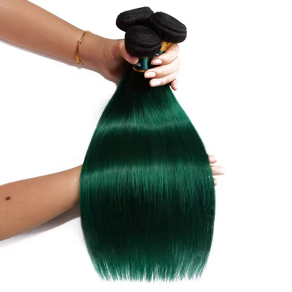 Vietnamese virgin human hair coloured hair bundles- super double drawn - Bone straight/wavy/curly (2)