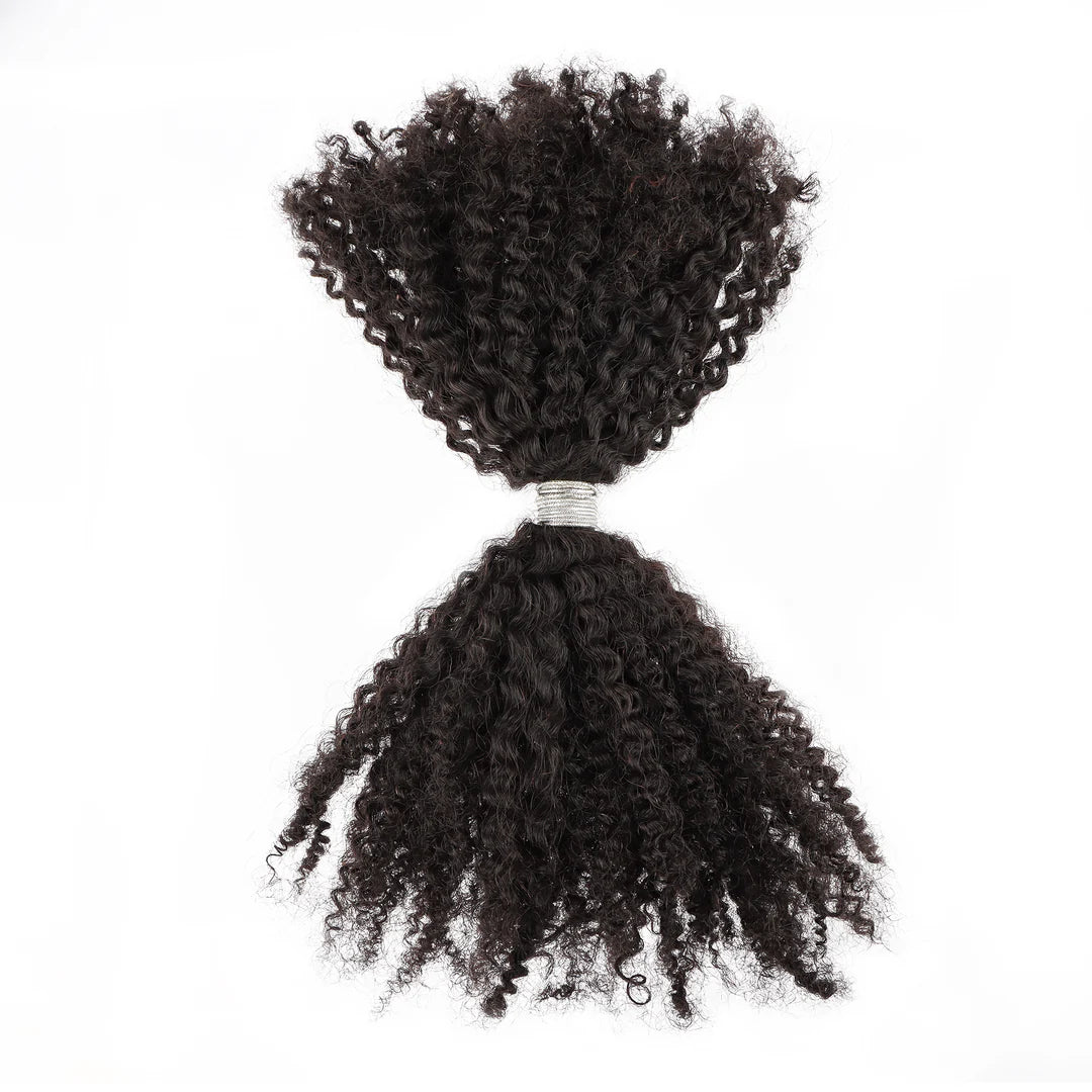 Njerimaremare Human Hair Bulk for Braiding 50g/Pack - 4A/4B