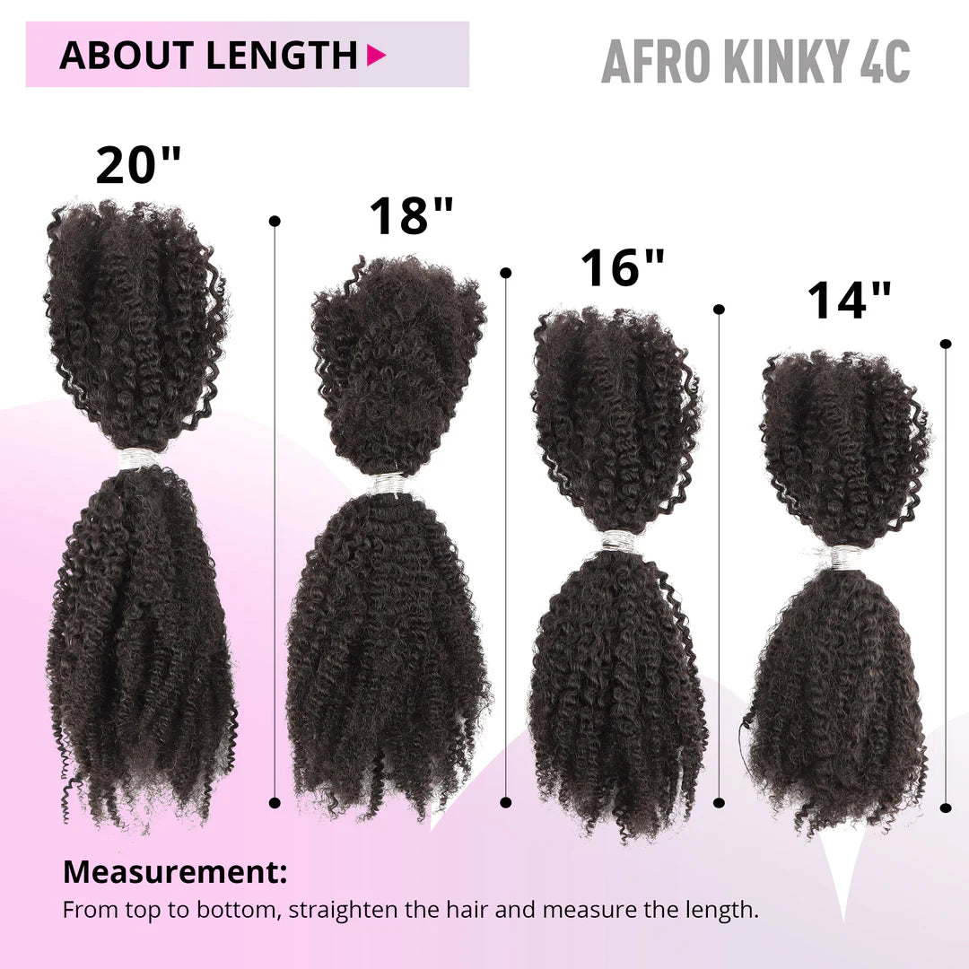 Njerimaremare 4C AFROKINKY human hair braiding bundles- 50g/pack