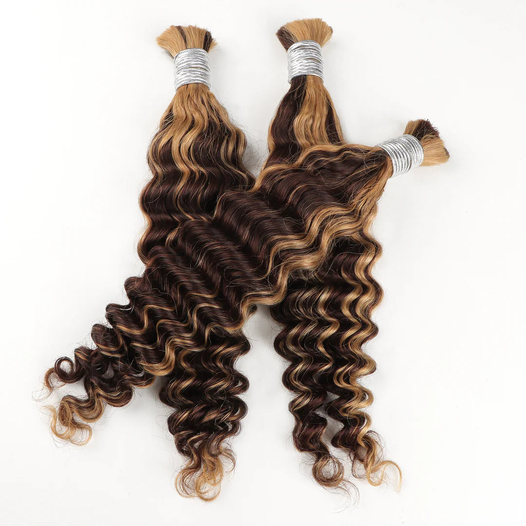 Deep Wave Virgin Human Hair for Braiding colored – 50g & 100g (Pre-order)