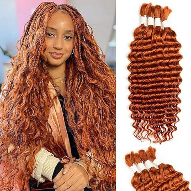 Deep Wave Virgin Human Hair for Braiding colored – 50g & 100g (Pre-order)
