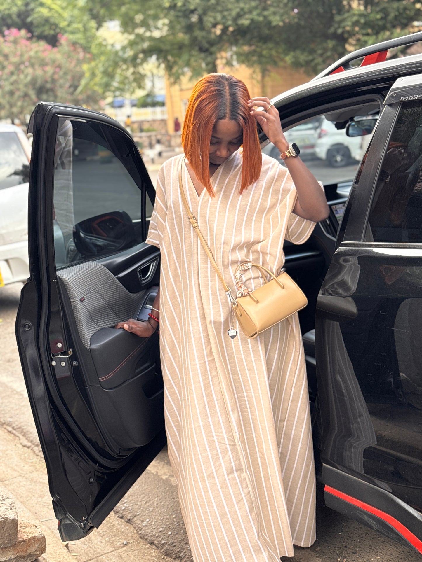 Effortless Elegance Stripe Maxi Dress