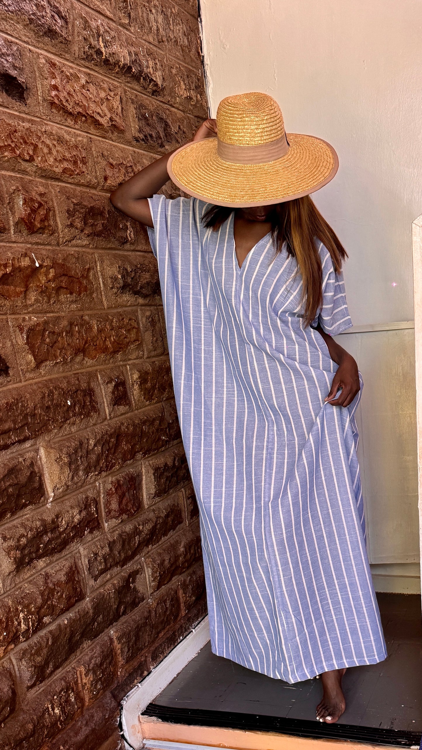 Effortless Elegance Stripe Maxi Dress