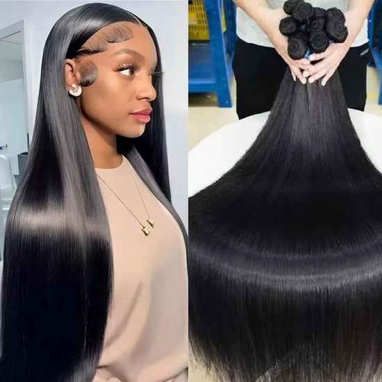 Vietnamese 100% double drawn raw virgin human hair grade 12AA.