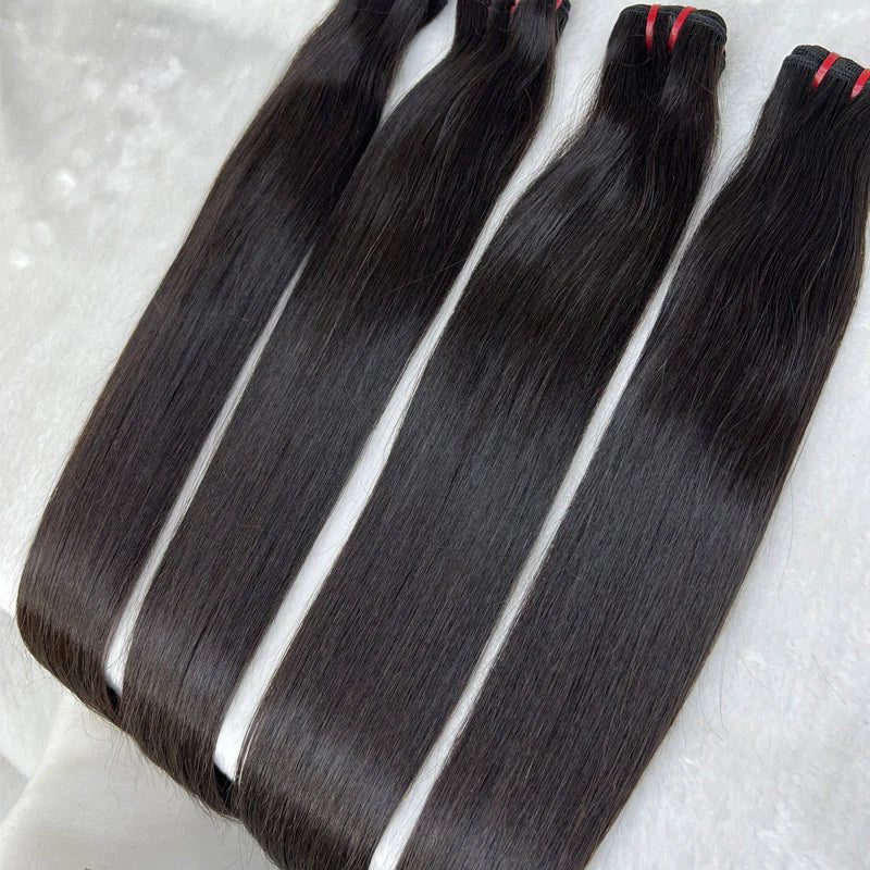 Vietnamese super double drawn raw Virgin human hair Grade 12a- 100grams per bundle.